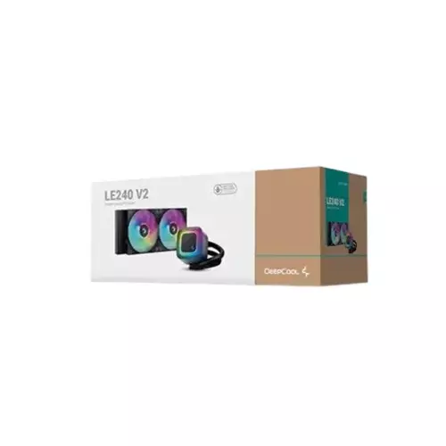 DeepCool LE240 V2 240mm ARGB Liquid CPU Cooler Black - 5