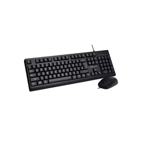 Delux K6850U Wired office Keyboard and Mouse Combo - 1