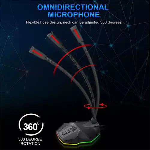 REDRAGON GM99 STIX RGB Wired Microphone - 2