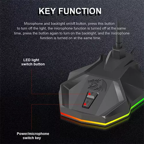 REDRAGON GM99 STIX RGB Wired Microphone - 3