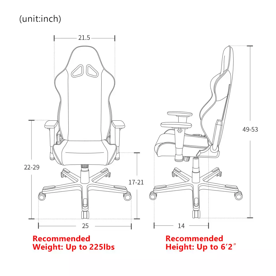 BD Racer Zero Series Gaming Chair - 4