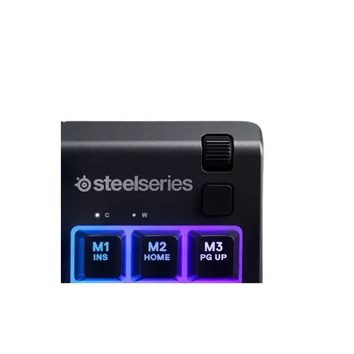 SteelSeries Apex 3 TKL RGB Water Resistant Quiet Tenkeyless Keyboard - 3