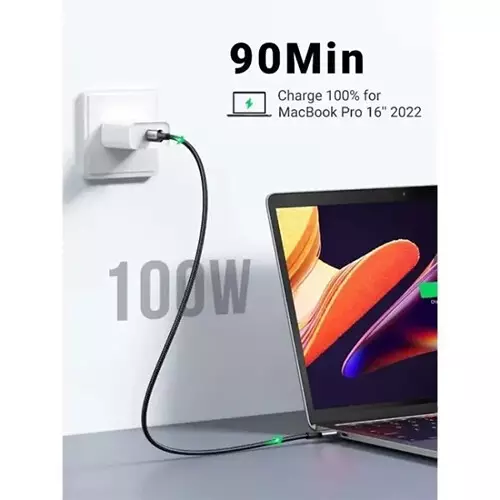 Ugreen L502 USB-C to USB-C Braided Cable-100W
 - 1