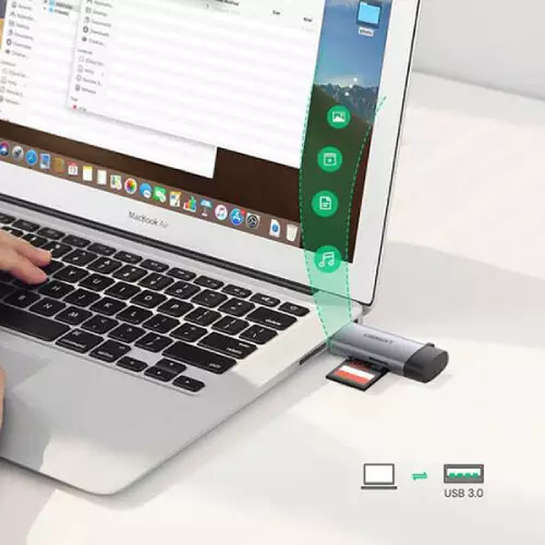 UGREEN CM185 2-in-1 USB C OTG Card Reader - 1