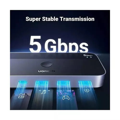 UGREEN CM662 (15705) 2 in 4 USB 3.0 Sharing Switch with Remote - 1