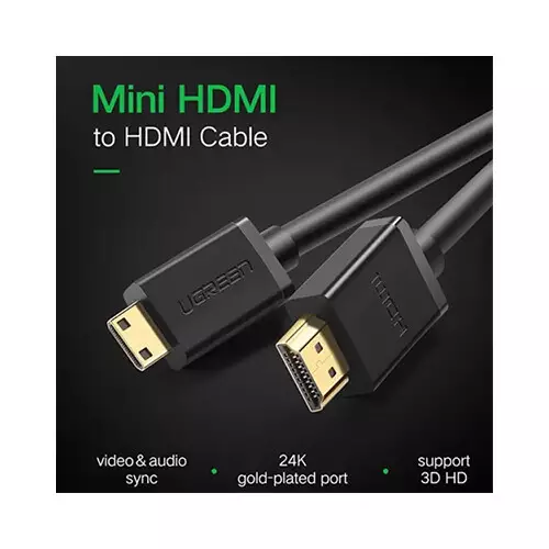 UGREEN HD108 (11167) 1.5M  Mini HDMI to HDMI Cable - 1