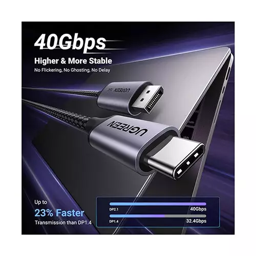 UGREEN CM707 (25865) 2M 16K USB-C to DisplayPort Cable - 2