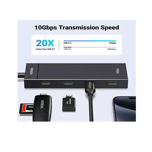 Ugreen CM806 4-Port USB 3.2 Gen 2 Hub -35584 - 1