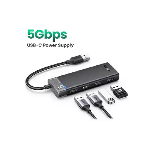 UGREEN CM653 4-Port USB-A 3.0 Hub With USB-C Power Supply-15548 - 1