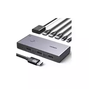 UGREEN CM695 (25962) 2 In 1 Out DisplayPort KVM Switch