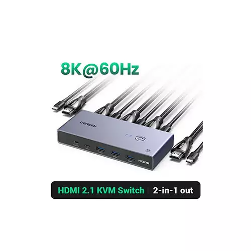 UGREEN CM695 (25962) 2 In 1 Out DisplayPort KVM Switch - 1