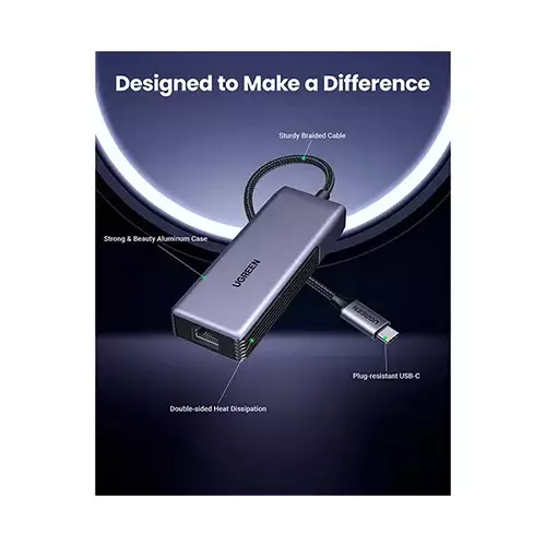 UGREEN CM848 (35921) USB-C to RJ45 5GbE Ethernet Adapter - 1