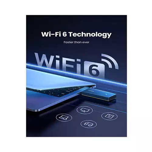 UGREEN CM499 (90340) Wi-Fi 6 AX1800 Dual-Band USB Wifi Adapter - 1