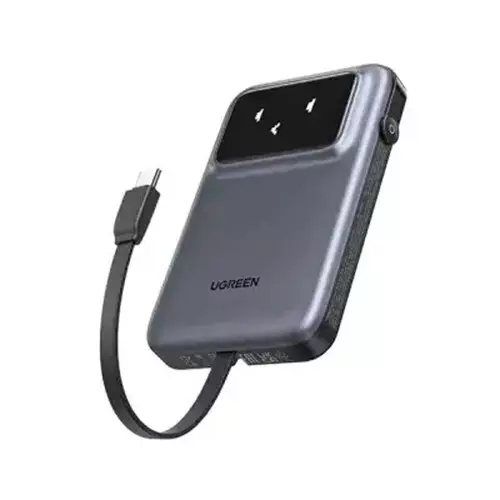UGREEN PB511 10000mAh 30W Fast Charging Power Bank with Built-in Cable (35603B)