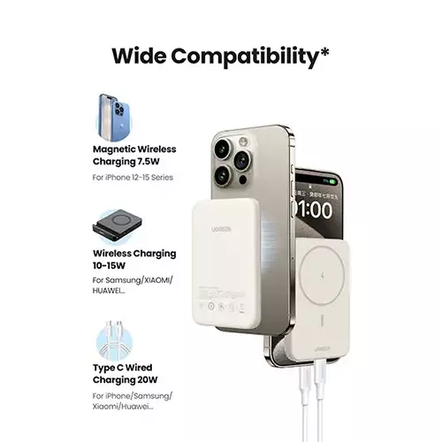 UGREEN PB561 10000mAh 20W Magnetic Wireless Power Bank (25208) - 2