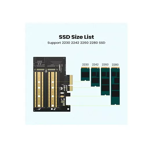 UGREEN CM302 4M.2 PCIe 3.0X4 Express Card-70504 - 2