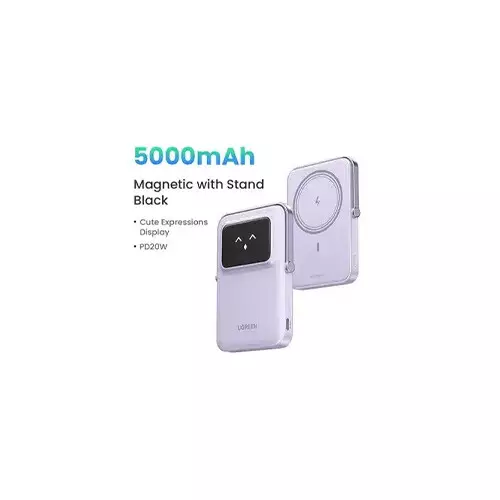 UGREEN PB571 20W 5000mAh Magnetic Wireless Purple Power Bank (35606) - 1