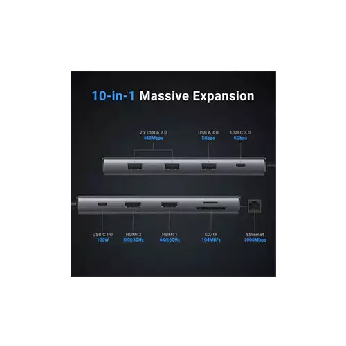 UGREEN Revodok Pro CM639 USB-C Multifunction 10-in-1 Docking Station (15534) - 2