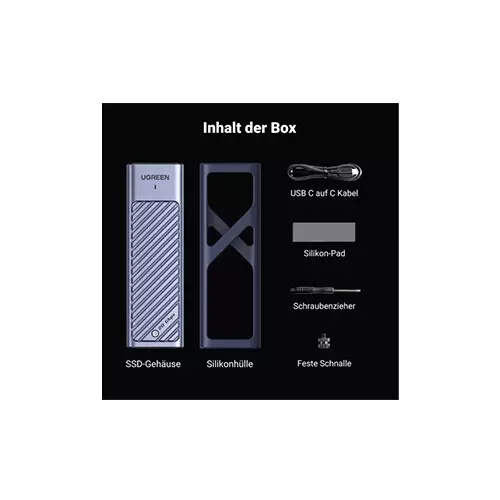UGREEN CM559 20Gbps NVME SATA M.2 SSD Enclosure - 2