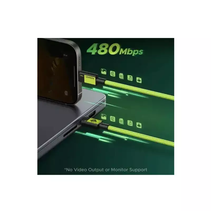 UGREEN L512 (45063GI) USB-C to USB-C 5A PD Fast Charging Cable Genshin Impact Edition - 1
