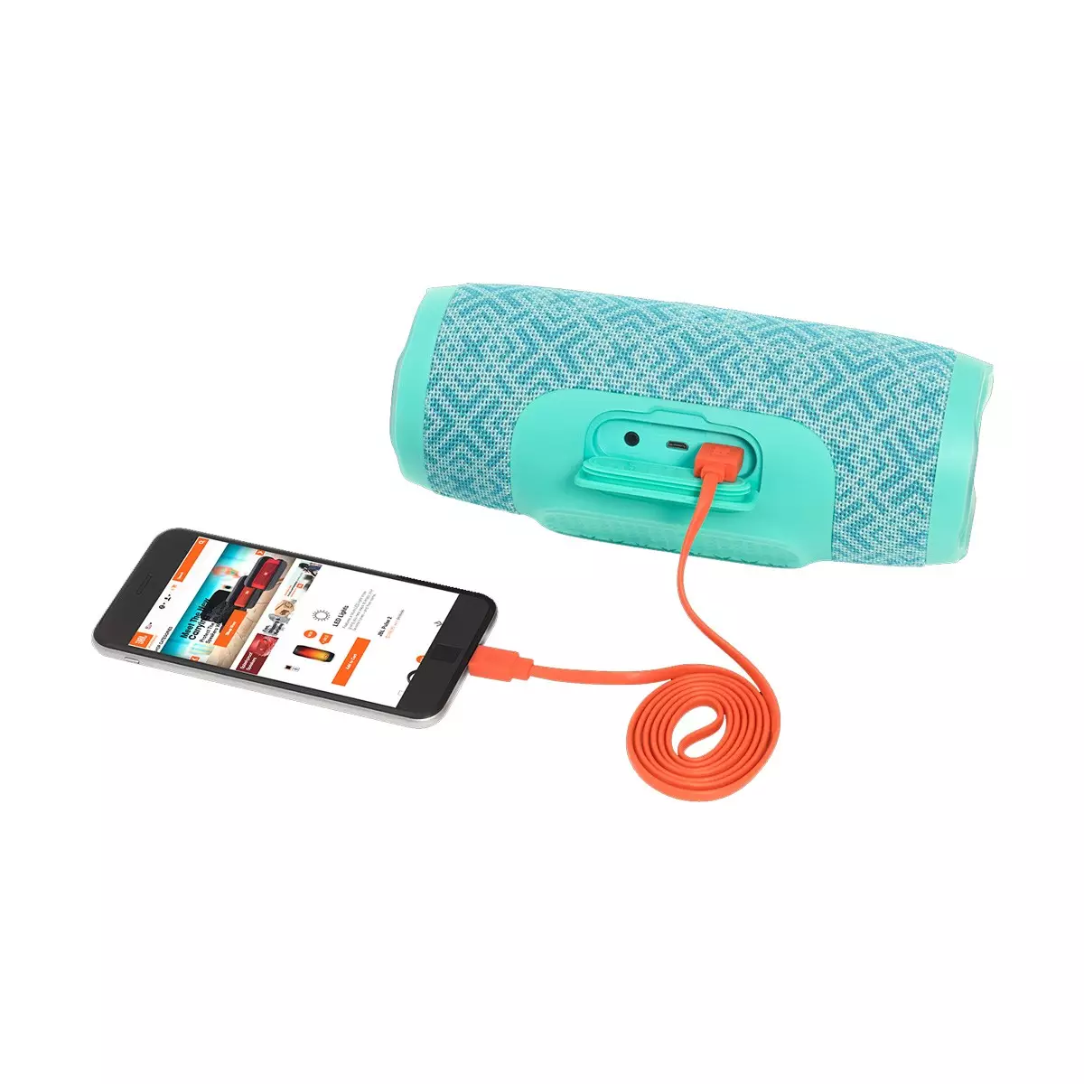 JBL Charge 3 Waterproof Portable Bluetooth Speaker- Mosaic - 1