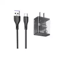 Awei C11T Transparent Type-C Fast Charging Adapter