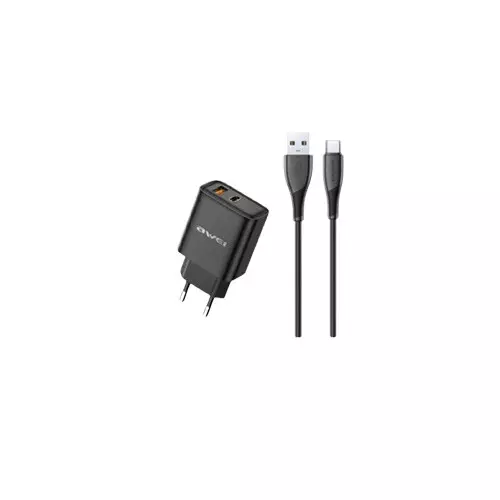 Awei PD81T-EU 22.5W GaN Fast Charger with TYPE-C Cable - 2