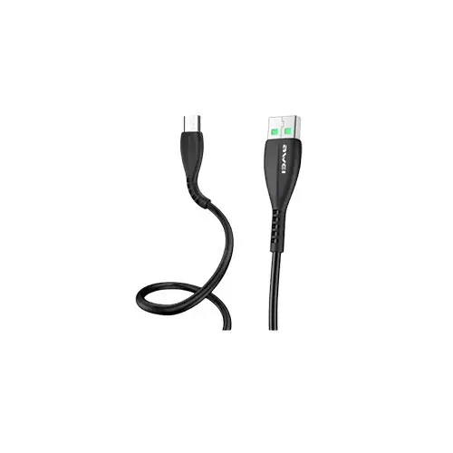 Awei CL-115M USB to Micro USB 2.4A 1 Meter Fast Charging Cable - 2