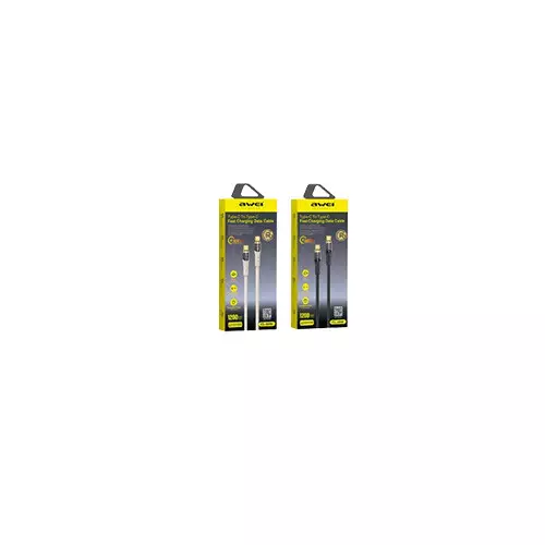 AWEI CL-229C Type-C to Type-C 100W Fast Charging Data Cable - 2