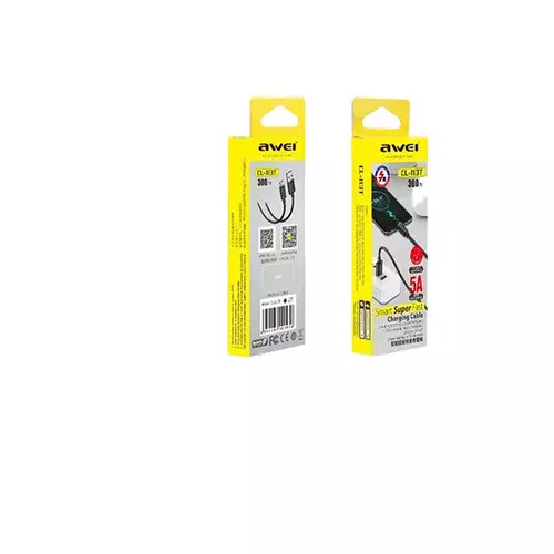 Awei CL-113T 5A USB C Fast Charging Cable - 1
