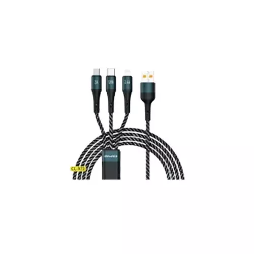 AWEI CL-975  3in1 USB-C / Lightning / Micro Cable - 3