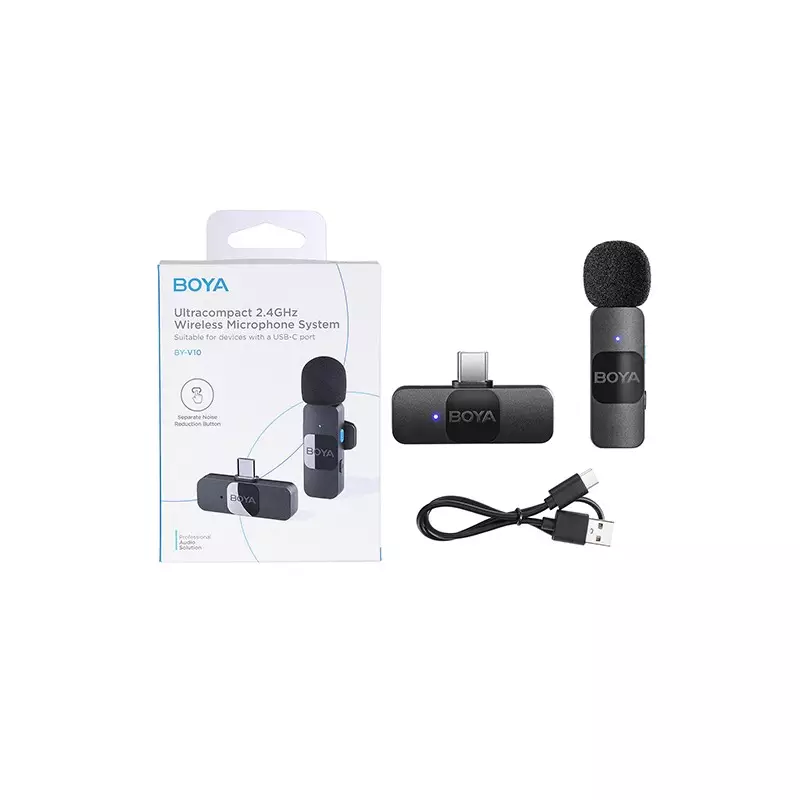 BOYA BY-V10 ULTRA COMPACT 2.4GHZ WIRELESS MICROPHONE SYSTEM - 5