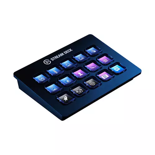 Elgato Stream Deck - Live Content Creation Controller with 15 Customizable LCD Keys, Adjustable Stand - 1