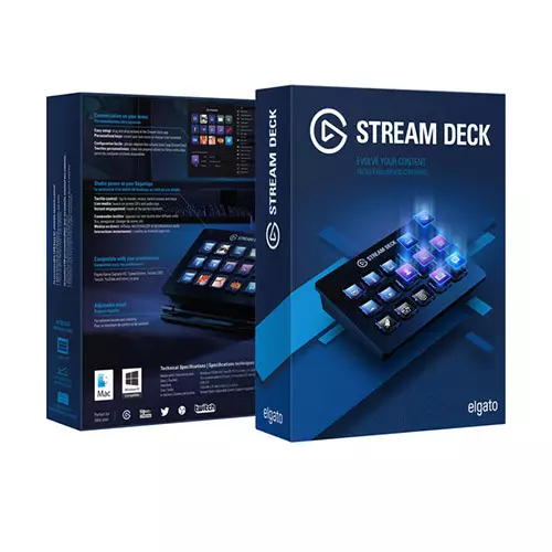 Elgato Stream Deck - Live Content Creation Controller with 15 Customizable LCD Keys, Adjustable Stand - 3
