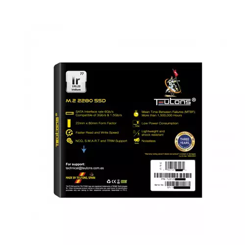 TEUTONS IRIDIUM 2280 128GB M.2 SSD - 1