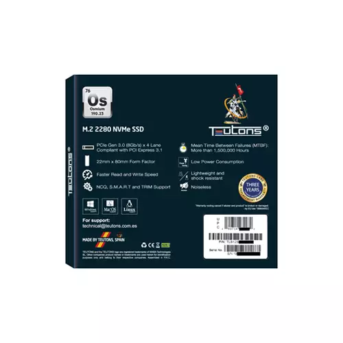 TEUTONS OSMIUM 2280 1TB M.2 NVME SSD - 1