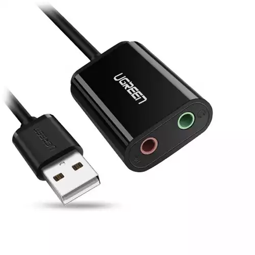 Ugreen USB Male to Dual 3.5mm Female Converter (30724)