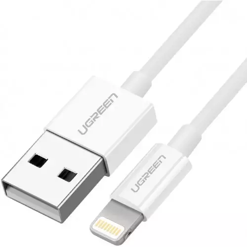 Ugreen 2.0 A Male to Lightning Male 0.25M USB Cable (20726) - 1