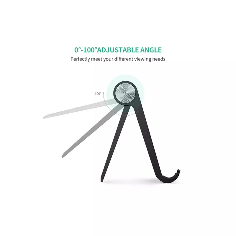 UGREEN LP106 STYLISH BLACK COLOR ADJUSTABLE PHONE STAND - 0