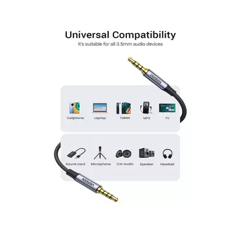 Ugreen AV183 (20785) 3.5mm 4-Pole 3 M Male to Male Audio Cable - 2