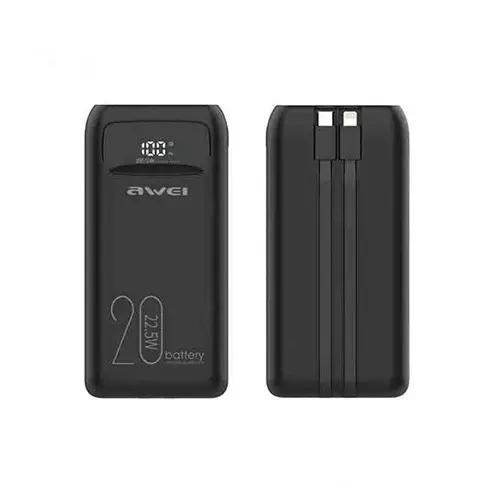 Awei P169K 20000mAh 22.5W Power Bank With Cable