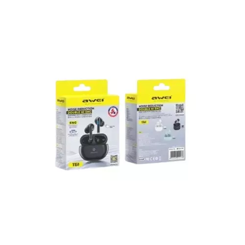 Awei T61 ENC Sport Bluetooth 5.3 4 Mic TWS Earbuds - 3