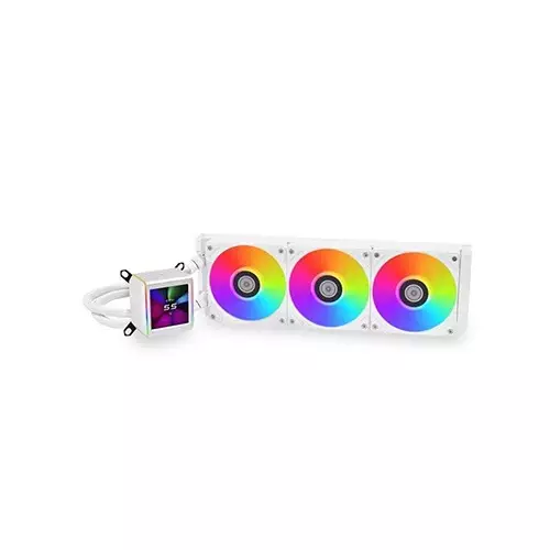 Lian Li Galahad II LCD ARGB 360mm AIO Liquid CPU Cooler (White) - 1