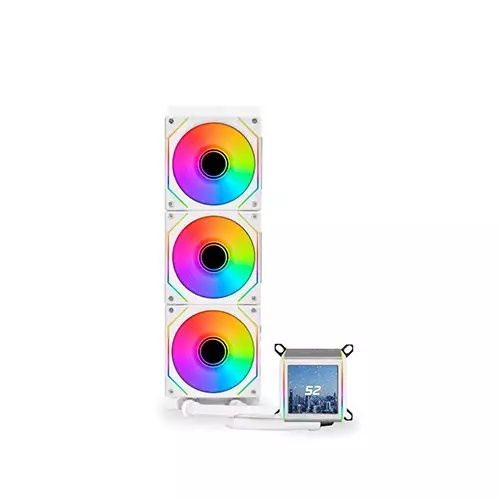 Lian Li Galahad II LCD SL-INF 360mm ARGB AIO Liquid CPU Cooler (White)
