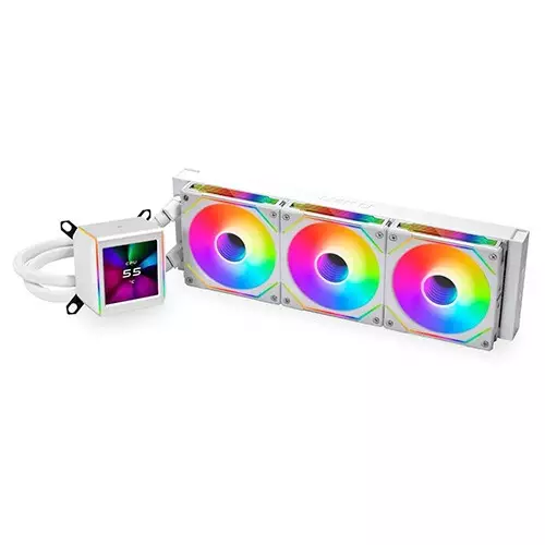 Lian Li Galahad II LCD SL-INF 360mm ARGB AIO Liquid CPU Cooler (White) - 1