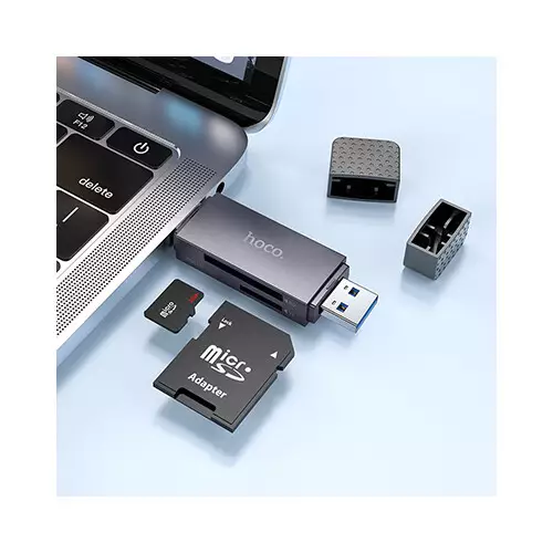 Hoco HB45 Spirit 2-in-1 USB & Type-C 2.0 Card Reader - 0