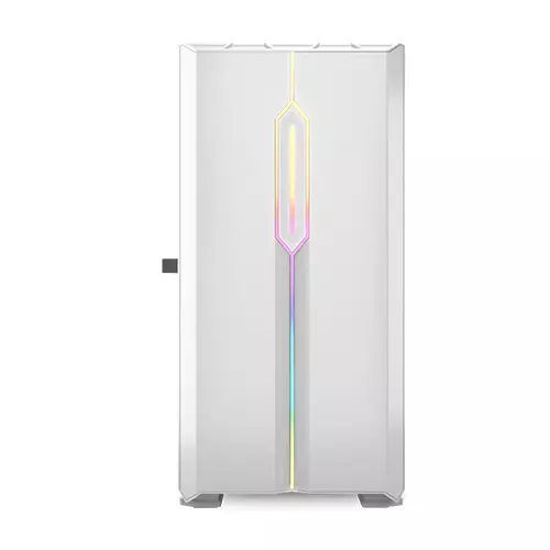 Aigo DarkFlash DLM23 Mini Tower Tempered Glass Micro-ATX Case (White) - 2