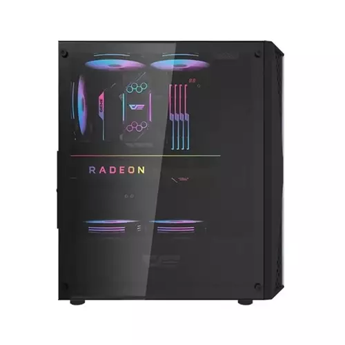 Aigo DarkFlash DK352 PLUS Tempered Glass ATX Case (Black) - 1
