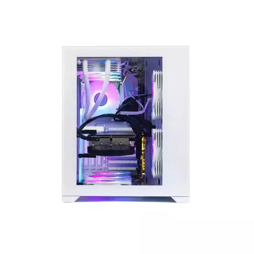 AIGO DARKFLASH C305 TEMPERED GLASS ATX GAMING CASE (White) - 2
