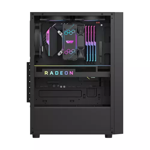 AIGO DARKFLASH A290 TEMPERED GLASS ATX CASE (BLACK) - 4